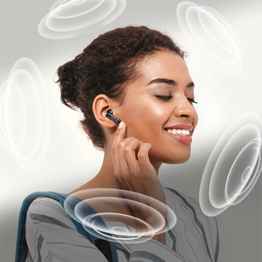 AWEI Bluetooth 5.4 TP97TWS fülhallgató + dokkolóállomás fekete - 3