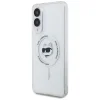 Karl Lagerfeld Button Choupette Fej Nyomtatott Logóval Mágneses Tok Samsung Galaxy S25 Edge fehér tok thumbnail