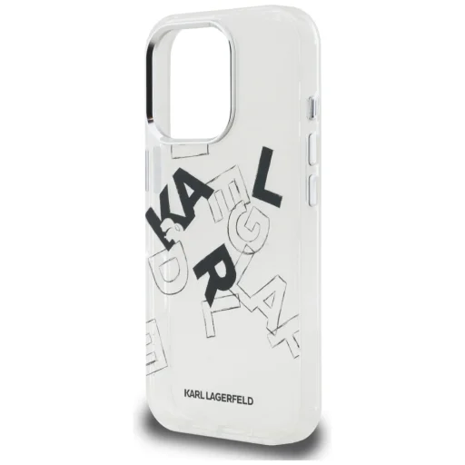  iPhone 16 Pro Max átlátszó Karl Lagerfeld IML Sketched Graphic tok - 2