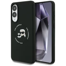 Karl Lagerfeld Szilikon Double Heads And Circle MagSafe Samsung Galaxy S25 Edge tok fekete
