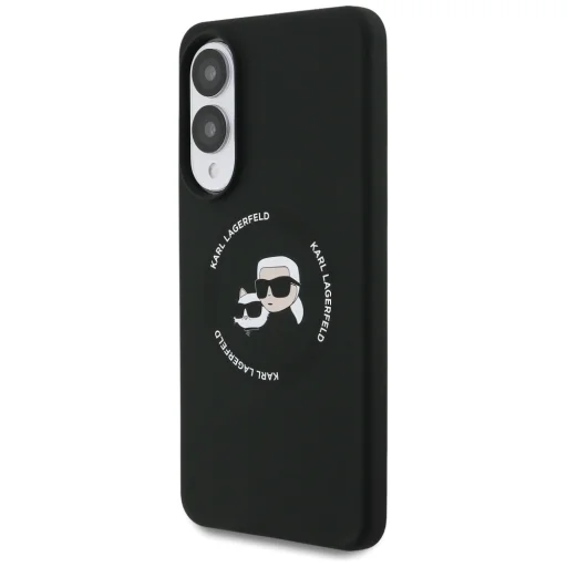 Karl Lagerfeld Szilikon Double Heads And Circle MagSafe Samsung Galaxy S25 Edge tok fekete - 2