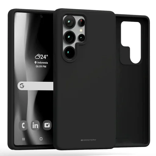  Samsung Galaxy S25 Ultra fekete Pure MagSafe Szilikon tok - 1