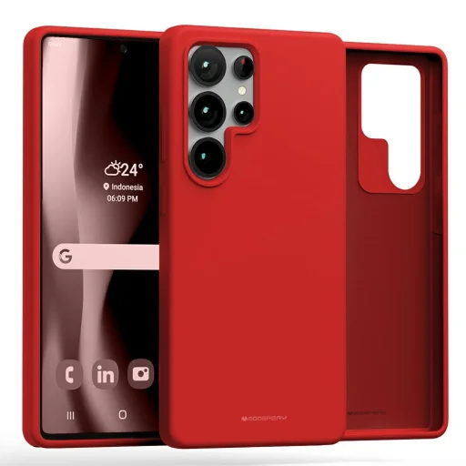  Samsung Galaxy S25 Ultra piros Pure MagSafe szilikon tok - 1