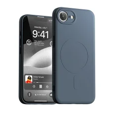 Mercury félszilikon MagSafe iPhone 16E tok sötétkék