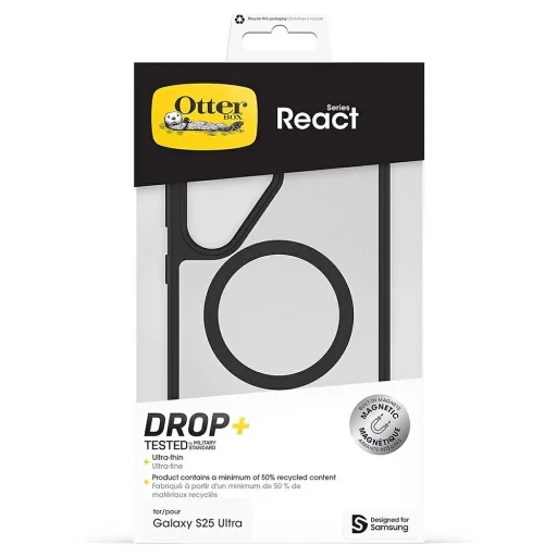  Samsung Galaxy S25 Ultra fekete Otterbox React Magnet tok - 5