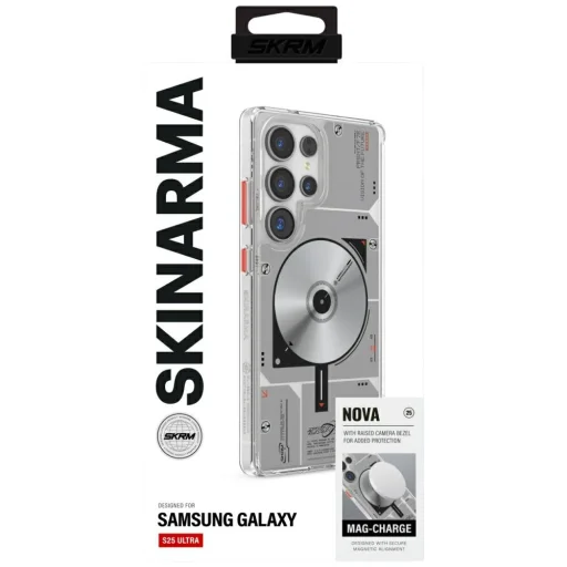  Samsung Galaxy S25 Ultra átlátszó Case Skinarma Nova MagSafe tok - 4