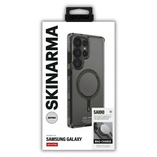  Samsung Galaxy S25 Ultra fekete Skinarma Saido MagSafe tok - 4