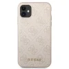 Guess GUHCN61G4GFPI iPhone 11 6,1" rózsaszín kemény tok 4G Metal Gold Logo tok thumbnail