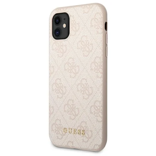 Guess GUHCN61G4GFPI iPhone 11 6,1" rózsaszín kemény tok 4G Metal Gold Logo tok - 2
