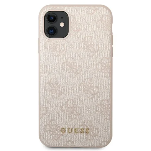 Guess GUHCN61G4GFPI iPhone 11 6,1" rózsaszín kemény tok 4G Metal Gold Logo tok - 3