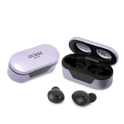 Guess GUTWST31EG TWS Bluetooth fejhallgató + töltőállomás lila/lila - 1