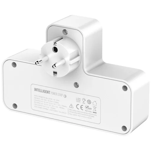 Beline elosztó LED háttérvilágítással 2xUSB-A/USB-C/2xAC fehér - 2