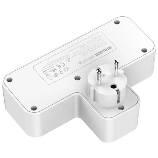 Beline elosztó LED háttérvilágítással 2xUSB-A/USB-C/2xAC fehér - 3