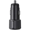 Autós töltő USAMS YT sorozat CC283 60W 1xUSB-A 1xUSB-C fekete thumbnail