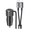 USAMS YT Sorozat CC287 Autós Töltő 66W 1xUSB-A 1xUSB-C + 2 az 1-ben USB-C/Lightning Kábel thumbnail