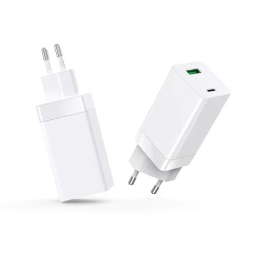 Setty GAN fali töltő PD+QC USB + USB-C 65W LSI-02 fehér - 2