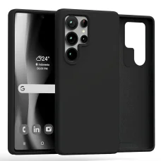  Samsung Galaxy S25 Ultra fekete Mercury Silicone tok