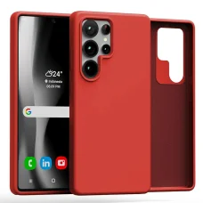  Samsung Galaxy S25 Ultra piros Mercury Szilikon tok