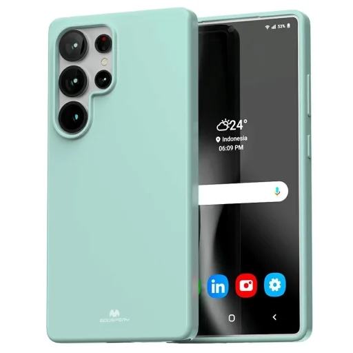  Samsung Galaxy S25 Ultra Mentazöld Mercury Soft tok - 1