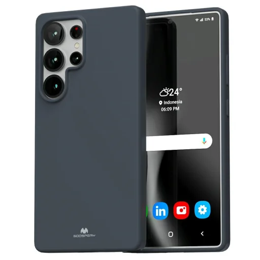  Samsung Galaxy S25 Ultra éjféli kék Mercury Soft tok - 1