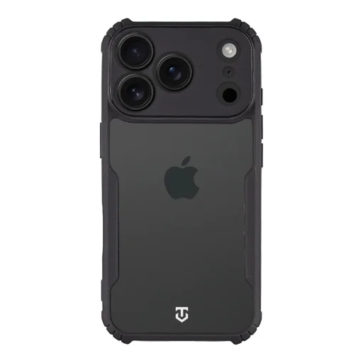  Apple iPhone 17 Pro átlátszó/fekete Tactical Quantum Stealth tok - 1