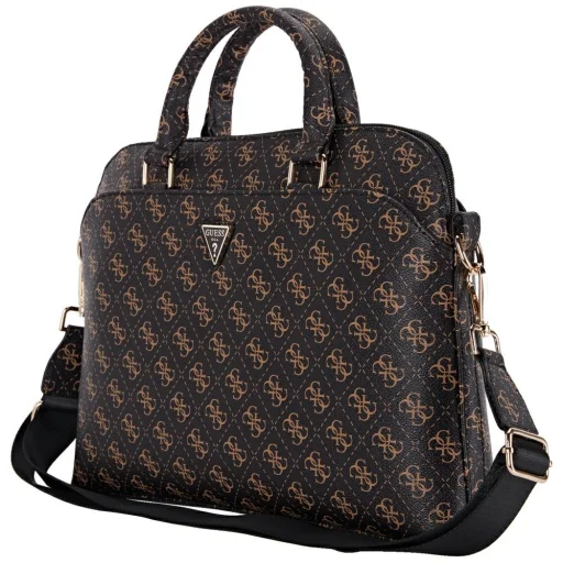 Guess Bag New 4G cipzáras zseb Háromszög logó 15" fekete - 3