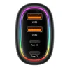 USAMS autós töltő 2xUSB-C 2xUSB-A C34 120W Gyors töltés kék CC169CC01 (US-CC169) thumbnail