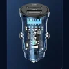 USAMS C31 autós töltő 3A 2xUSB-A Gyors Töltés kék CC162CC02 (US-CC162) thumbnail