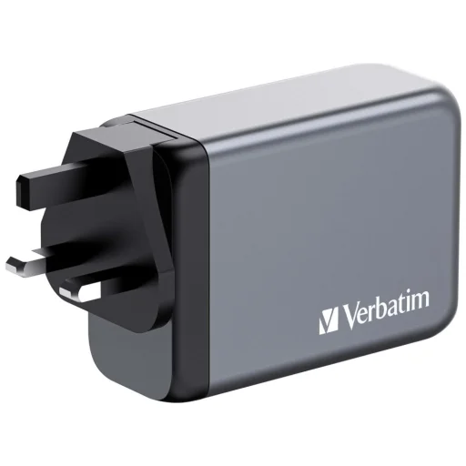 Verbatim GaN 240W Fali Töltő 3xUSB-C/USB-A + EU/UK/US Adapter GNC-240 32205 - 4