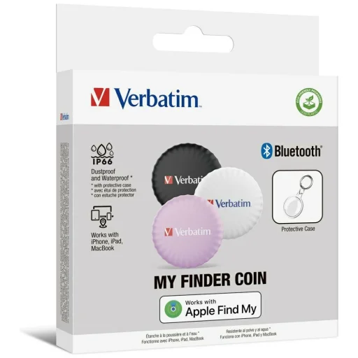 Verbatim My Finder Coin Bluetooth fekete fehér rózsaszín - nyomkövető eszköz - 6