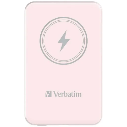 Verbatim Vezeték nélküli Mágneses Power Bank `n` Go 15W 5000mAh rózsaszín 32243 - 2
