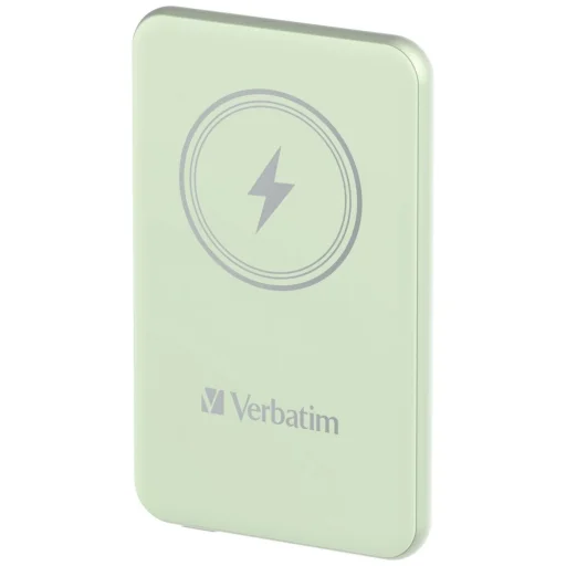 Verbatim Vezeték nélküli Mágneses Power Bank `n` Go 15W 5000mAh zöld 32241 - 1