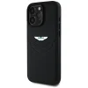  iPhone 16 Pro Max Fekete Aston Martin HC Bőr Victory Design tok - 2