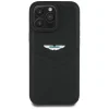  iPhone 16 Pro Max Fekete Aston Martin HC Bőr Victory Design tok - 3