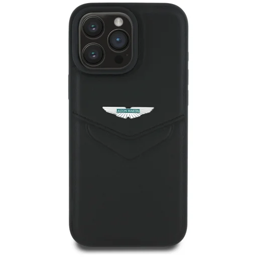 Aston Martin HC Leather Victory Design iPhone 16 Pro tok fekete - 3