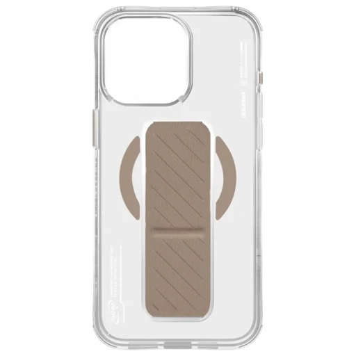 Skinarma Axon iPhone 16 Pro 6.3" mágneses töltés + tartóállvány tok pezsgőszínű - 4