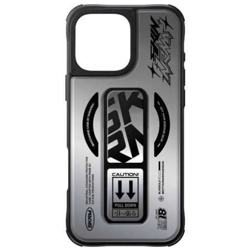  iPhone 16 Pro Max 6.9" mágneses töltő tartóállvány króm Skinarma tok Kira Kobai tok - 4