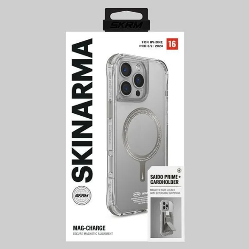  iPhone 16 Pro Max 6.9" Skinarma Saido Mágneses töltésű titán tok - 5