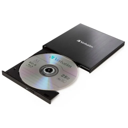 Verbatim Külső Slimline Blu-ray Író + USB 3.0 Kábel fekete 43890 - 2
