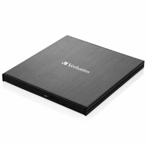 Verbatim Külső Slimline Blu-ray Ultra HD 4K Író + USB-C/USB-A Kábel fekete 43888 - 1