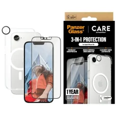 Védőszett CARE by PanzerGlass Flagship 3 az 1-ben Tok+Üvegfólia+Lencse iPhone 16e-hez
