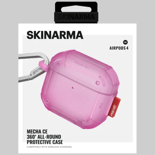 Skinarma Mecha CE tok AirPods 4-hez fukszia - 6