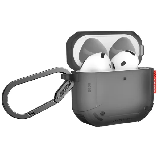 Skinarma Mecha CE tok AirPods 4-hez füst - 2