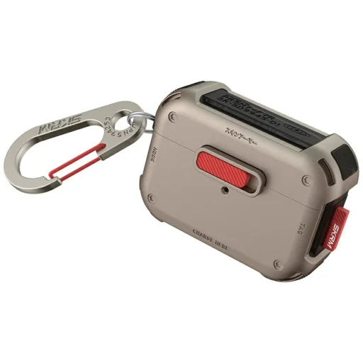 Case Skinarma Mecha AirPods Pro 2 tok pezsgőszínű - 1