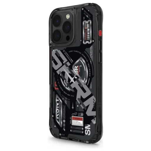 Skinarma fliptok Ekho iPhone 16 Pro 6.3" Mágneses Töltés fekete tok - 2