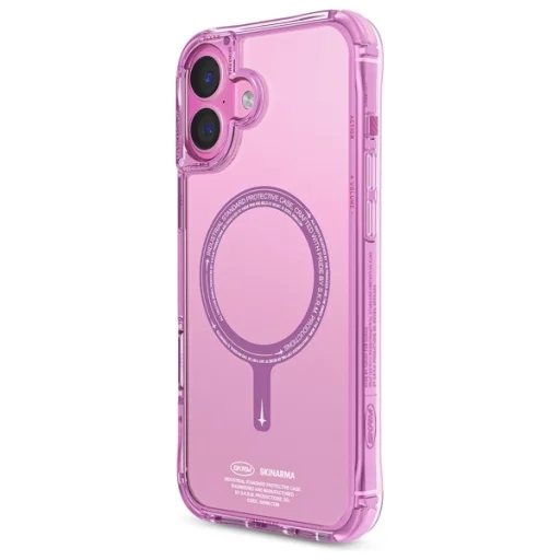 Skinarma Saido iPhone 16 6.1" mágneses töltésre alkalmas rózsaszín tok - 2