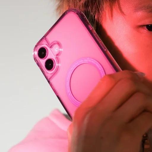 Skinarma Saido iPhone 16 6.1" mágneses töltésre alkalmas rózsaszín tok - 7