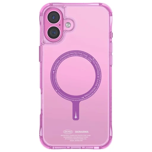 Skinarma Saido iPhone 16 6.1" mágneses töltésre alkalmas rózsaszín tok - 3