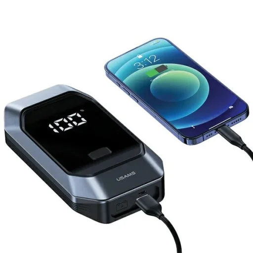 USAMS Jumpstarter Powerbank 8000mAh+ beépített zseblámpa fekete ZB284ZDB01 (US-ZB284) - 4