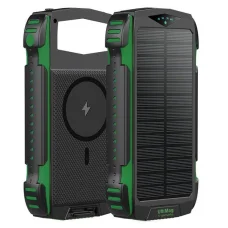 4smarts Powerbank Solár TitanPackRugged UltiMag 20000mAh zöld 540244